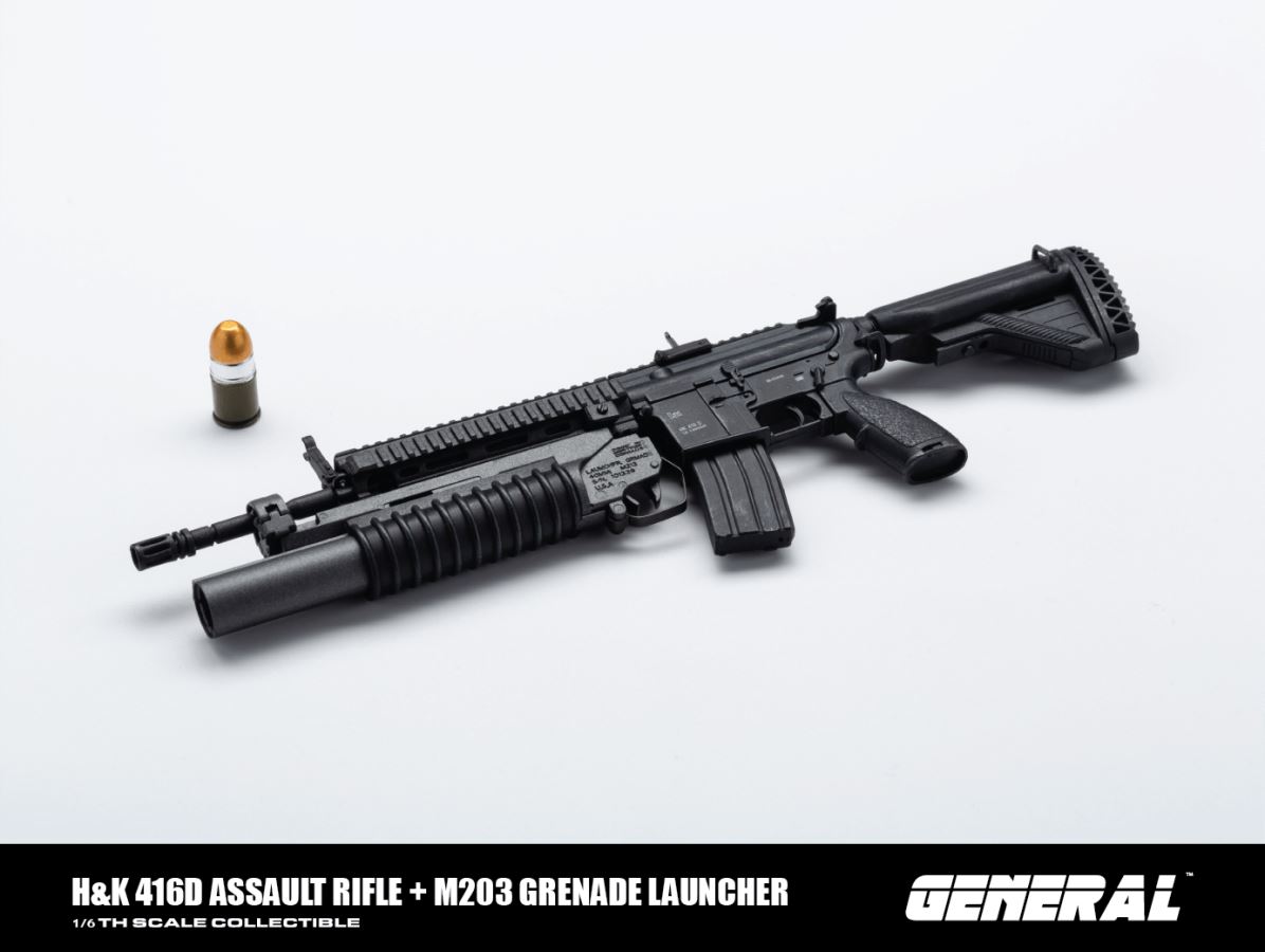 1/6 scale HK416D assault rifle + howitzer model (GA-001)