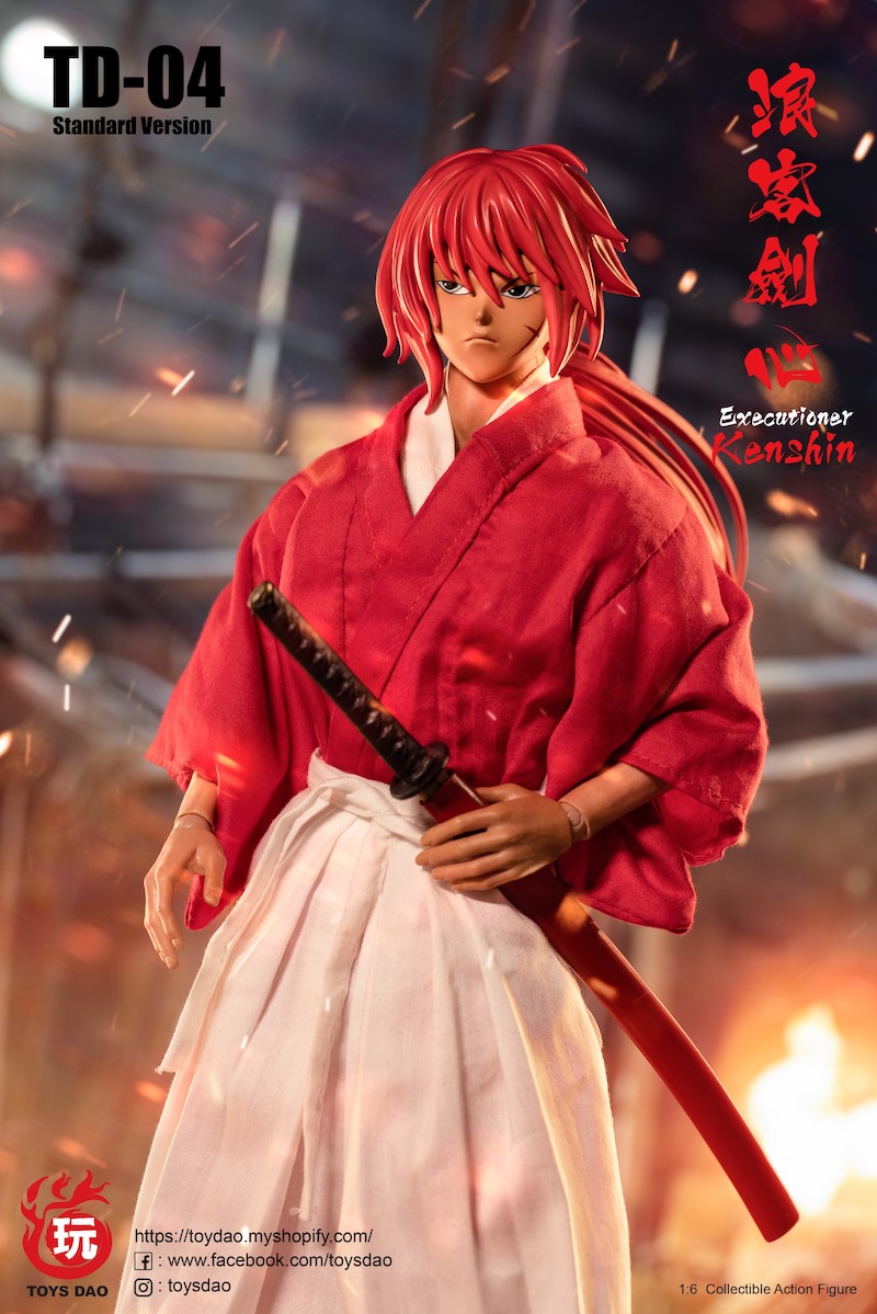1/6 Rurouni Kenshin TD-04 Rogue Samurai Action Figure