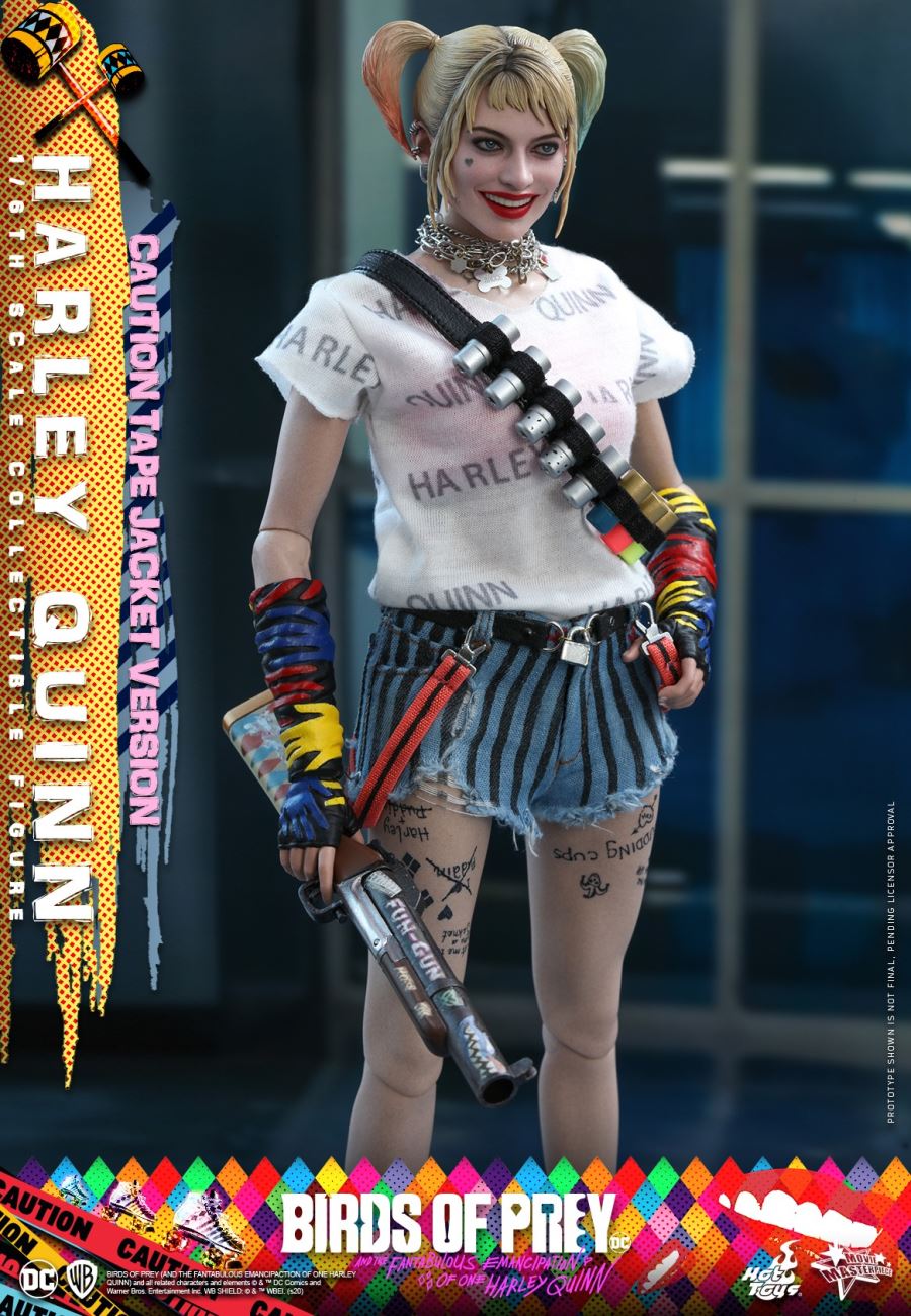 Birds Of Prey Harley Quinn (Caution Tape Jacket Version) 1/6TH Scale Collectible Figure