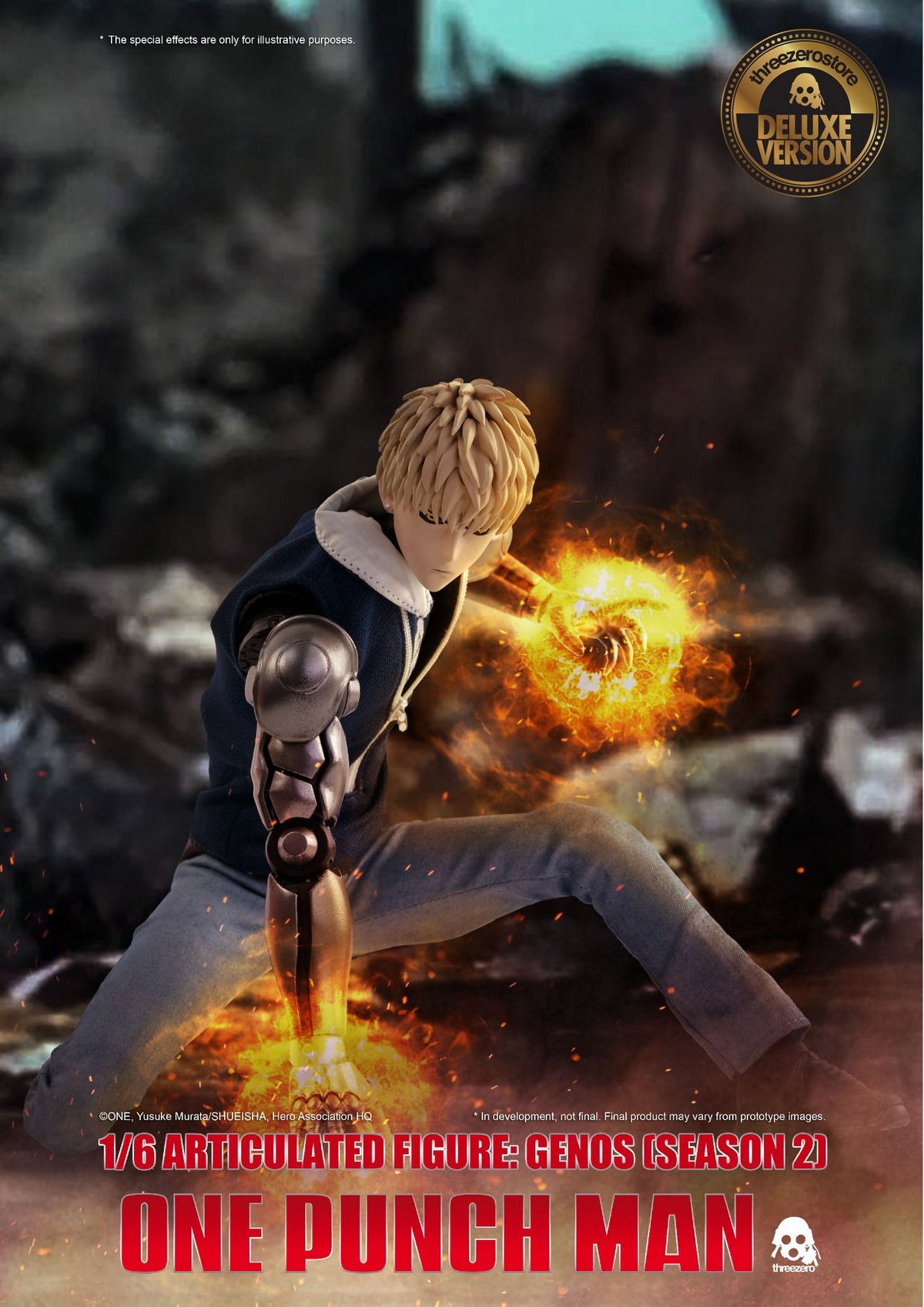 Genos 1/6 Action Figure (One-Punch Man:Second Season) Deluxe Edition