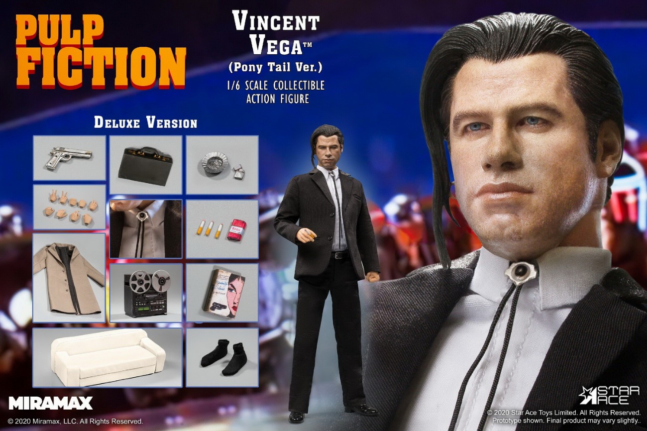 Vincent Vega (Pony Tail Ver.) 1/6 Scale Collectible Action Figure