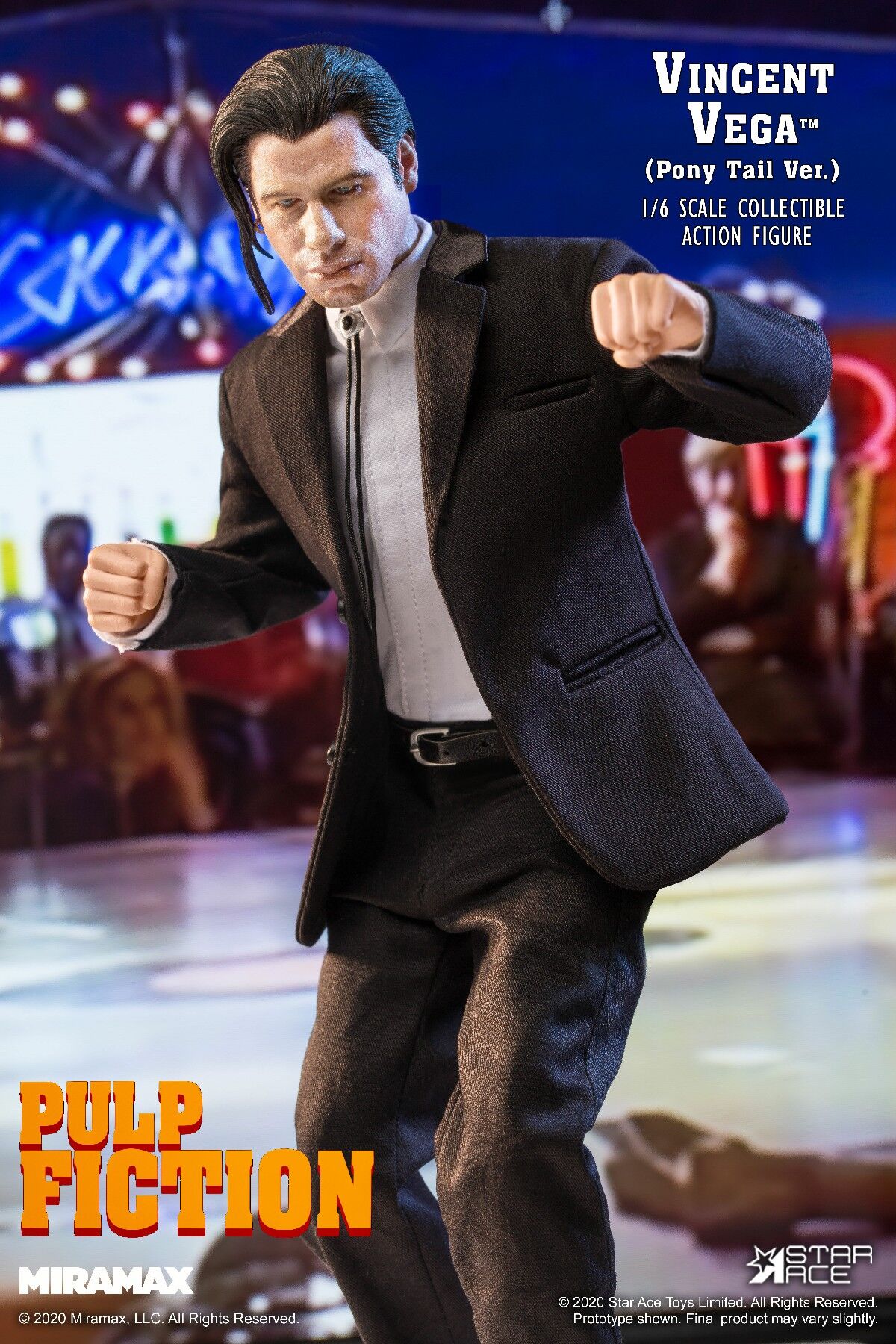 Vincent Vega (Pony Tail Ver.) 1/6 Scale Collectible Action Figure