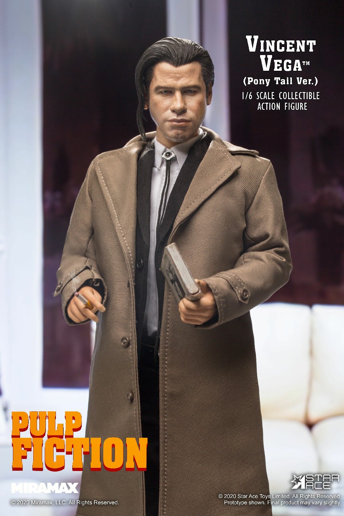 Vincent Vega (Pony Tail Ver.) 1/6 Scale Collectible Action Figure