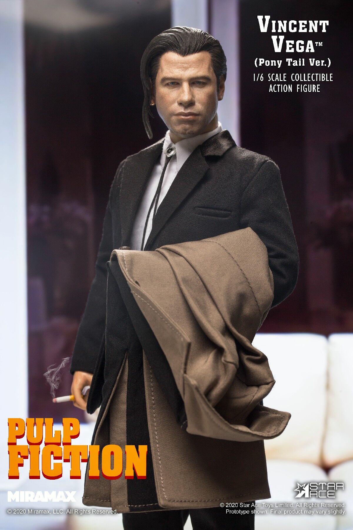 Vincent Vega (Pony Tail Ver.) 1/6 Scale Collectible Action Figure