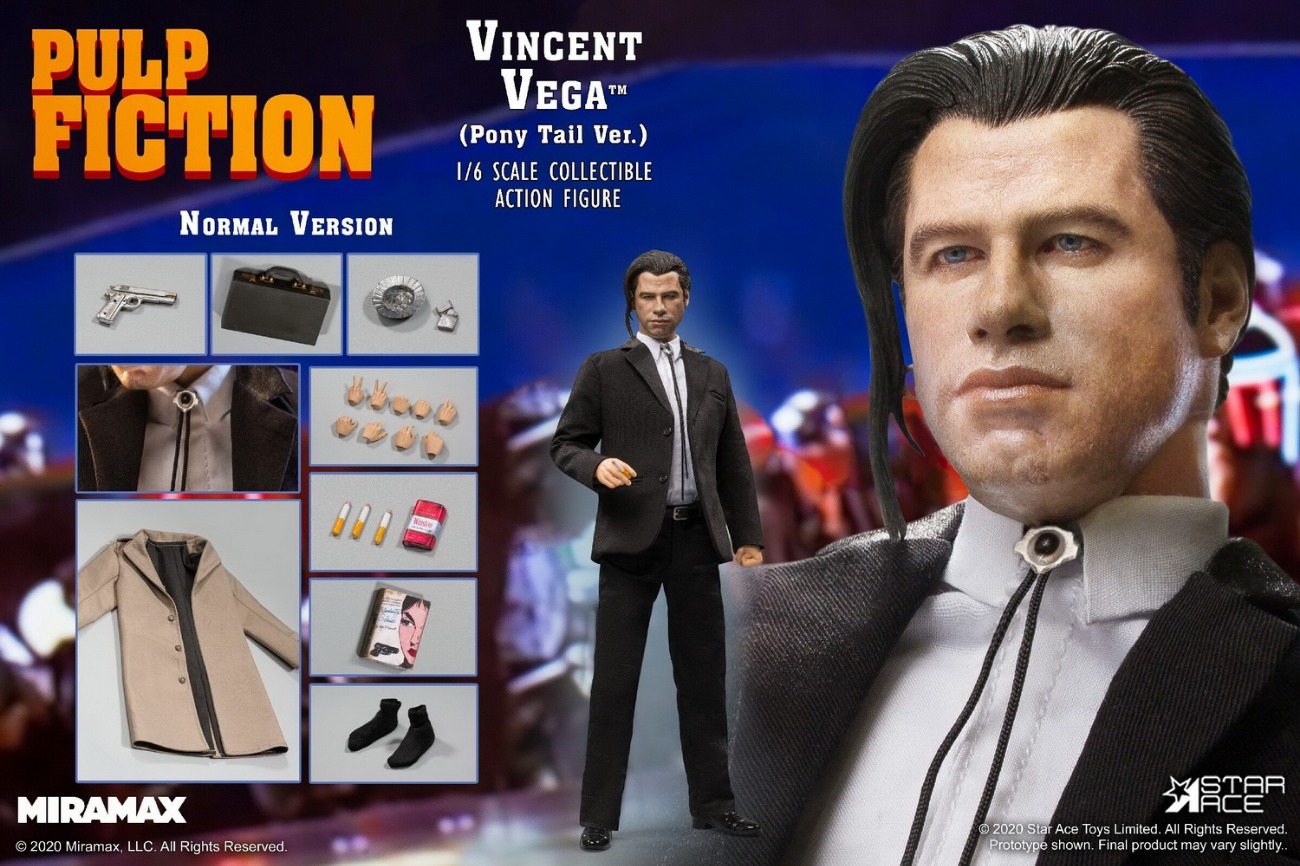 Vincent Vega (Pony Tail Ver.) 1/6 Scale Collectible Action Figure