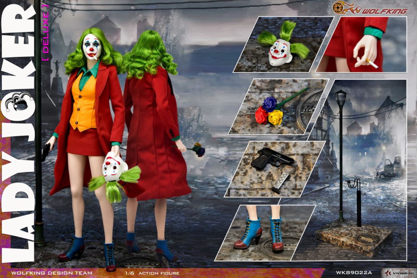 1/6 Female Joker-WK89022ABC