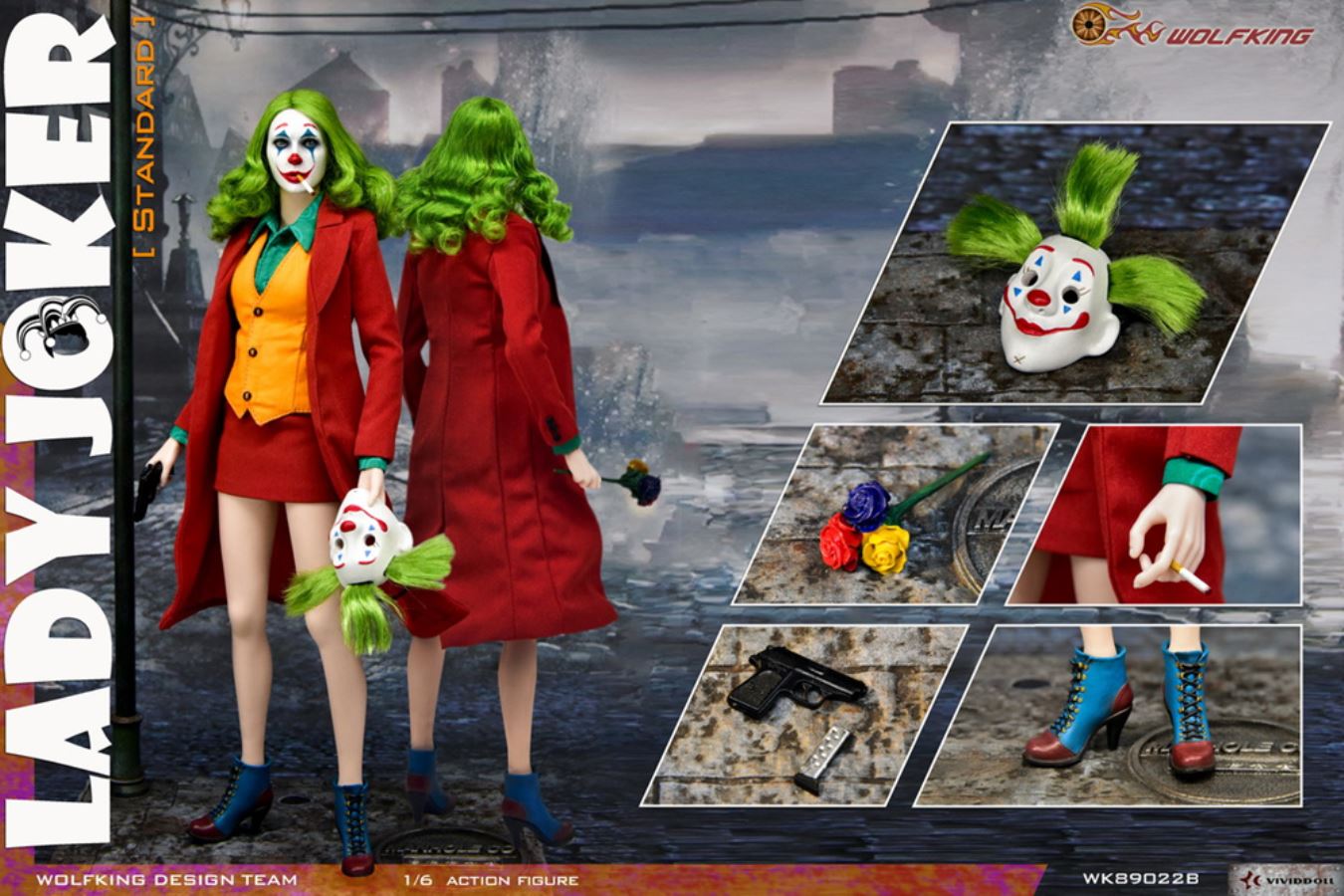 1/6 Female Joker-WK89022ABC