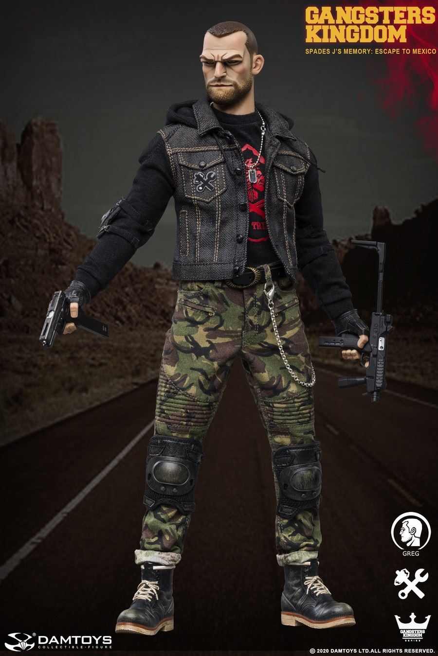 1/6 Gangsters Kingdom - Spades J's memory: Escape to Mexico