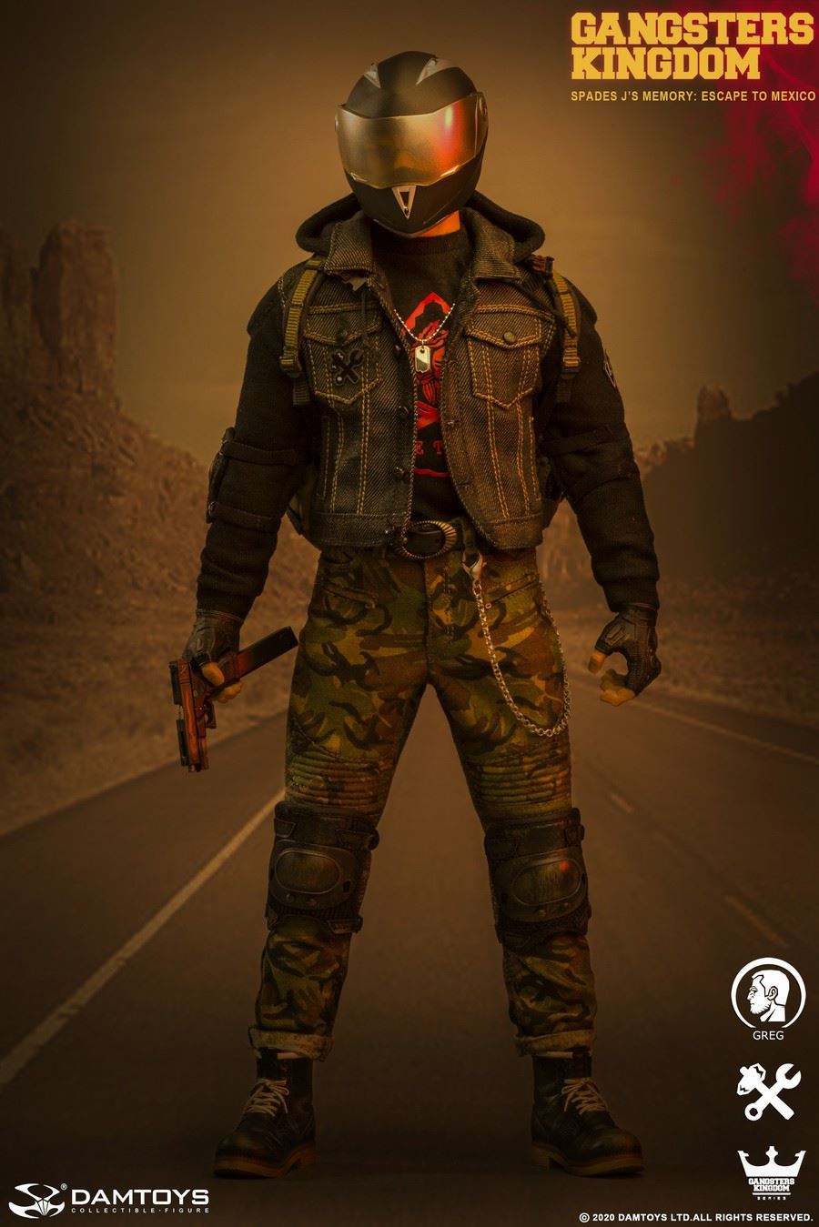 1/6 Gangsters Kingdom - Spades J's memory: Escape to Mexico