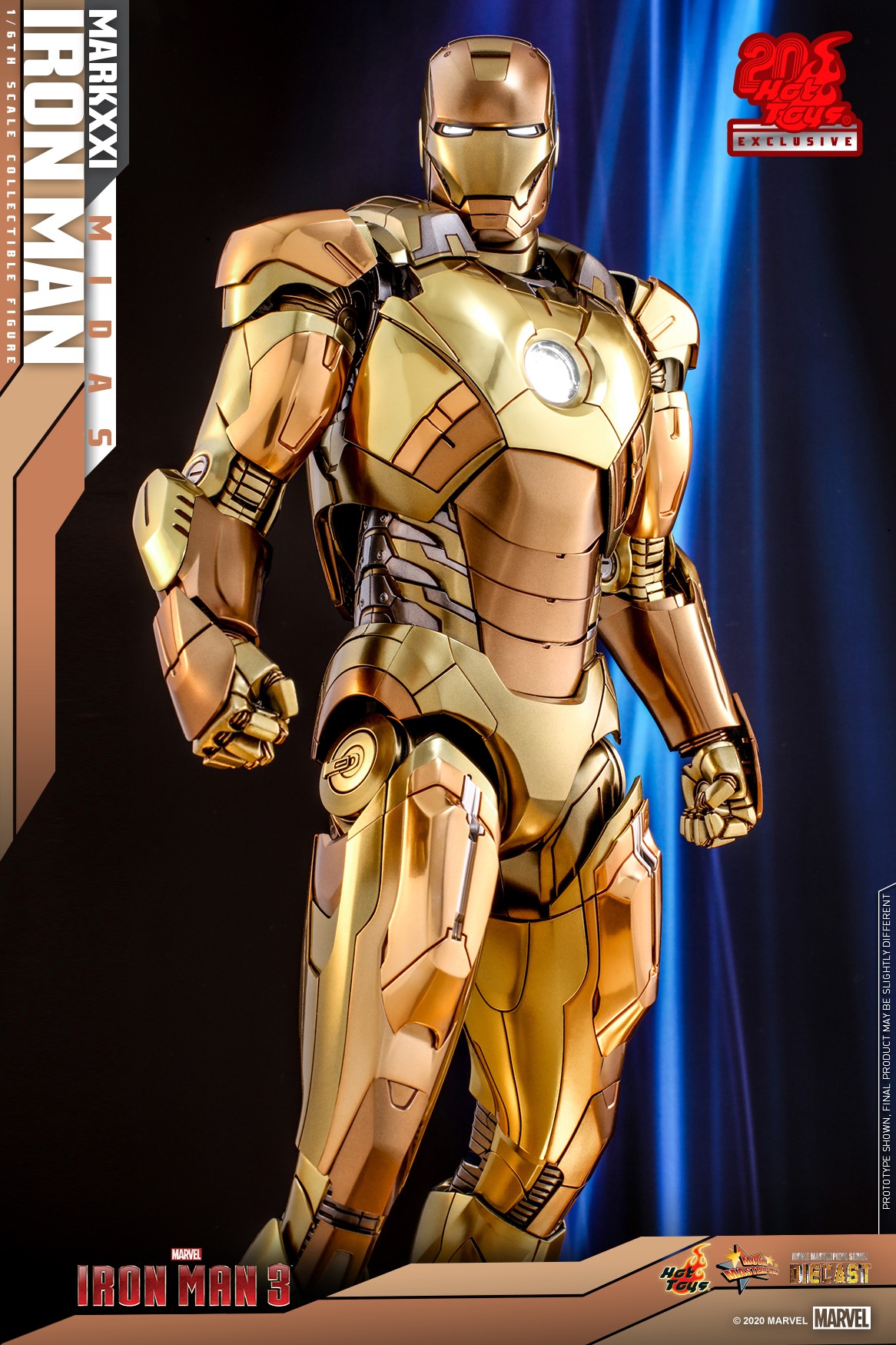 Iron Man 3 - MARK XXI MIDAS [20th anniversary alloy gold special edition]