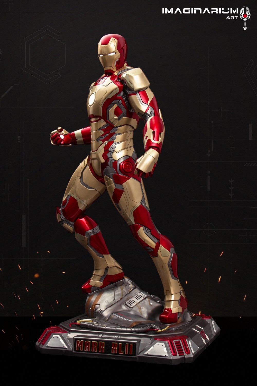 1/2 IRON MAN3 - Iron Man MK42 statue