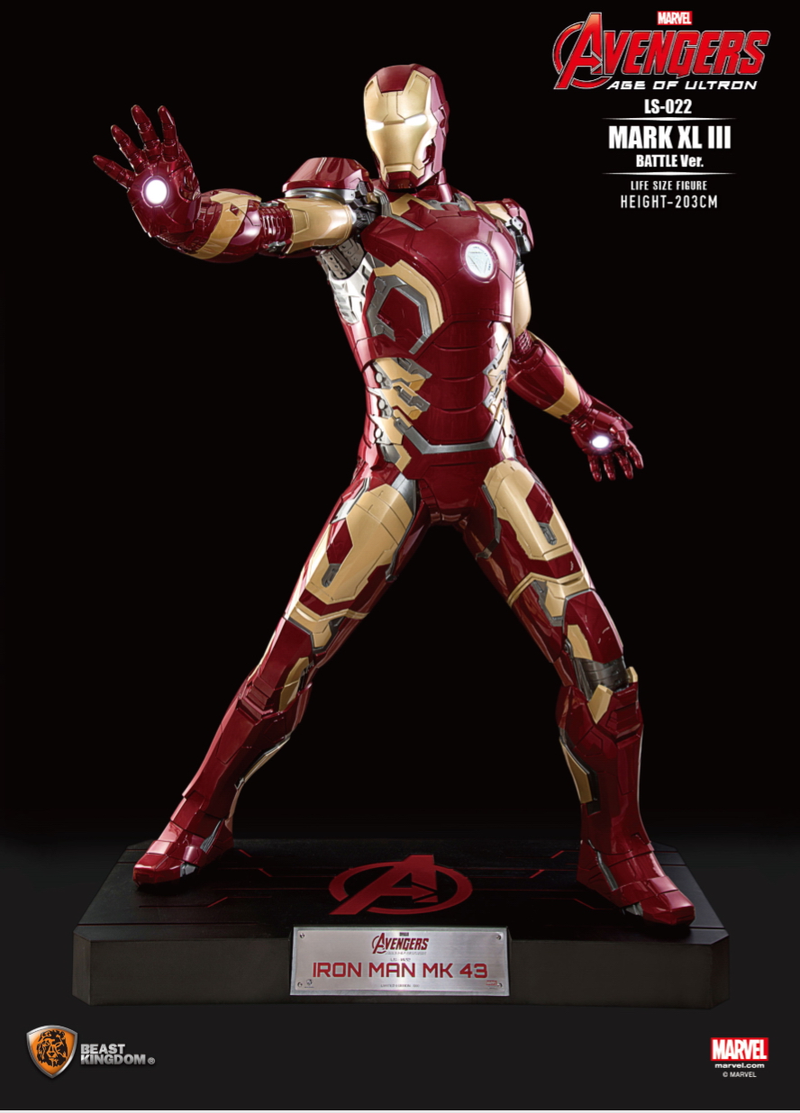  1/1 Avengers: Age of Ultron - Iron Man Mark 43 Battle Edition