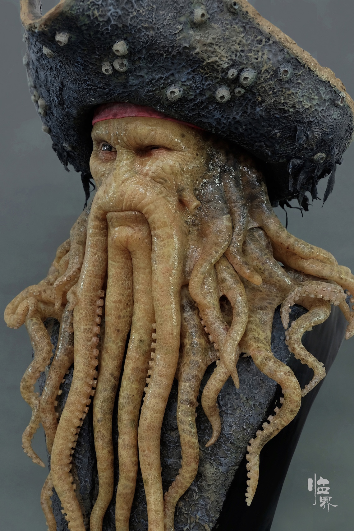 1:1 Silicone Bust Captain David Jones Octopus