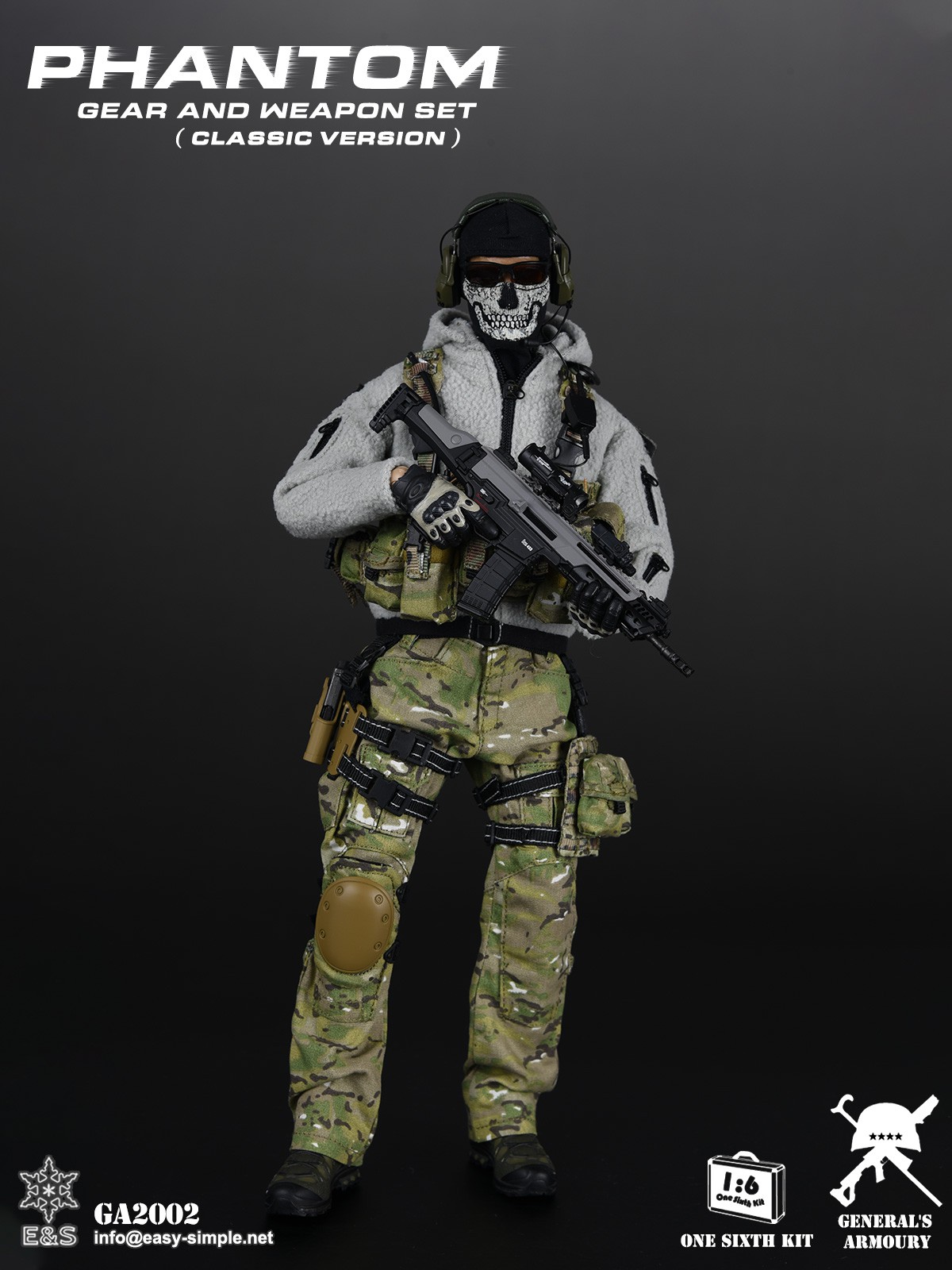 1/6 Modern Warfare Ghost Equipment Set