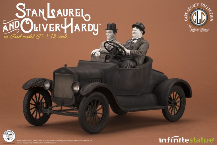 Stan Laurel and OliverHardy on Ford 1/12 scale statue