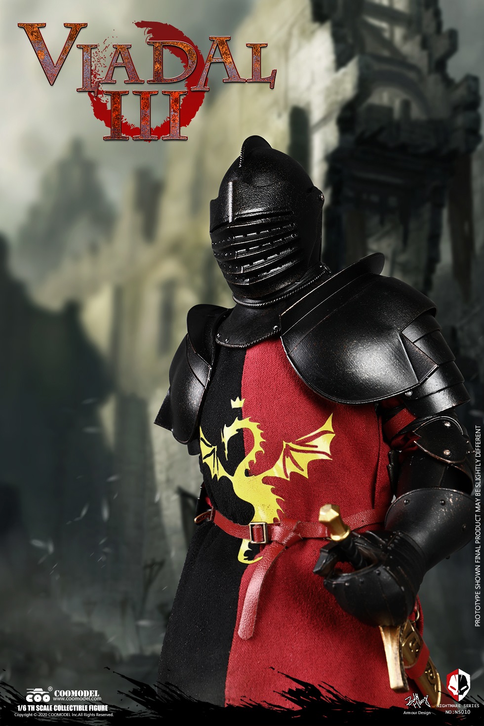 COOMODEL NO.NS010 1/6 NIGHTMARE SERIES (DIECAST ALLOY) - VLAD AL III