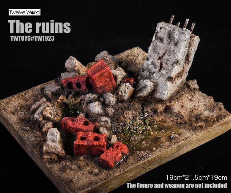 1/6 TW1923 fire hydrant ruin scene platform