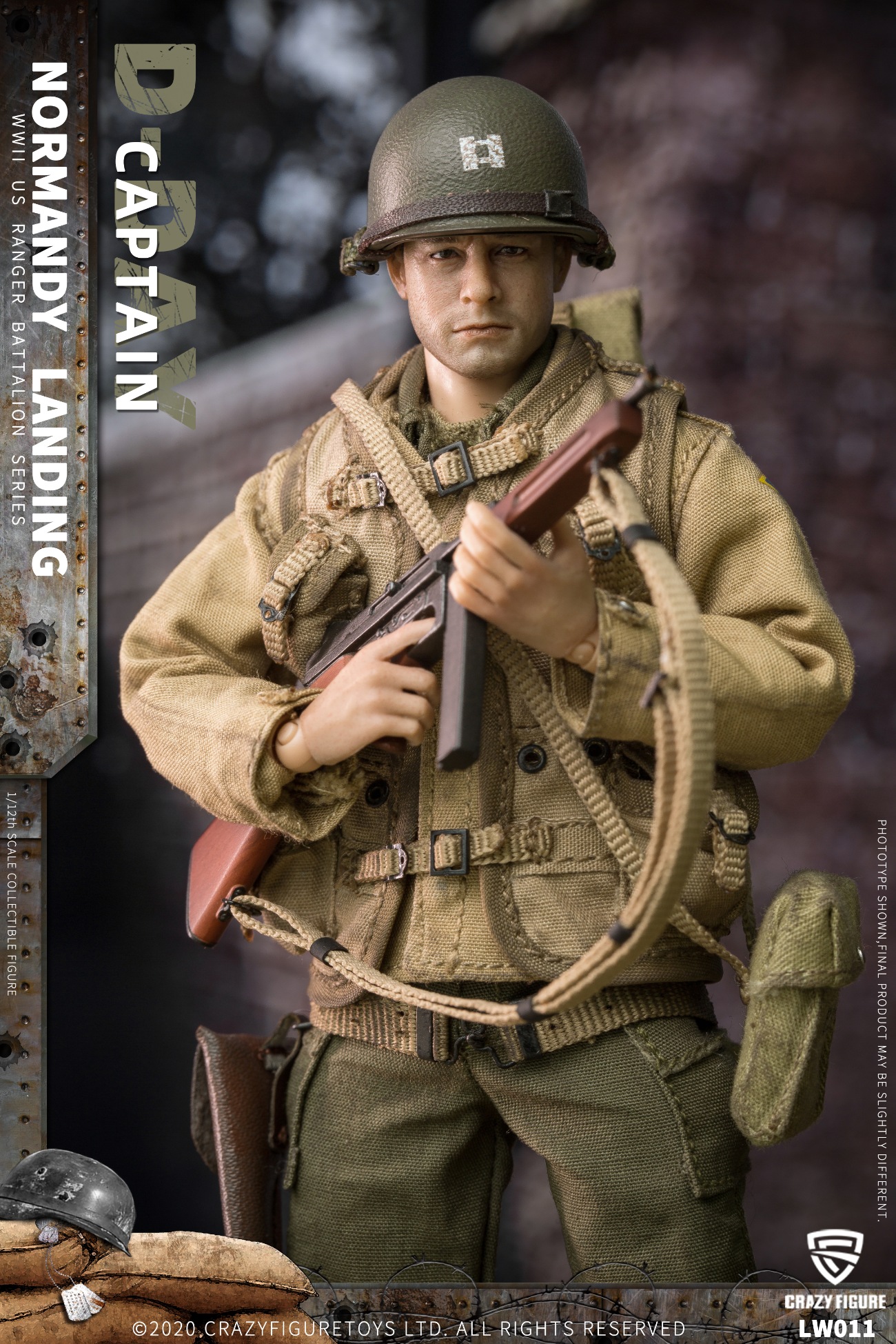 1/12 WWII U.S. Rangers On D-Day Captain