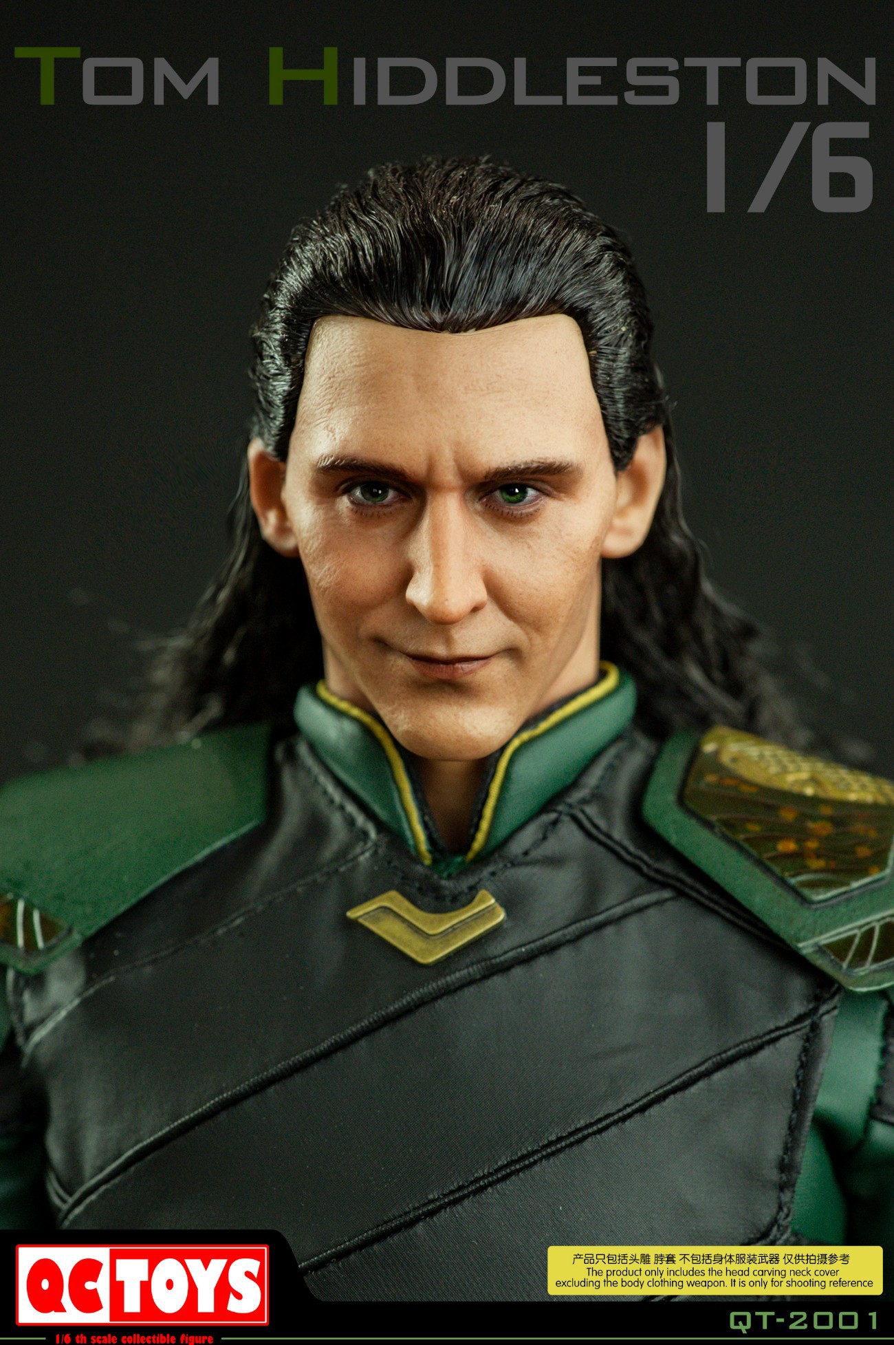 1/6 Loki Hair Carving Head