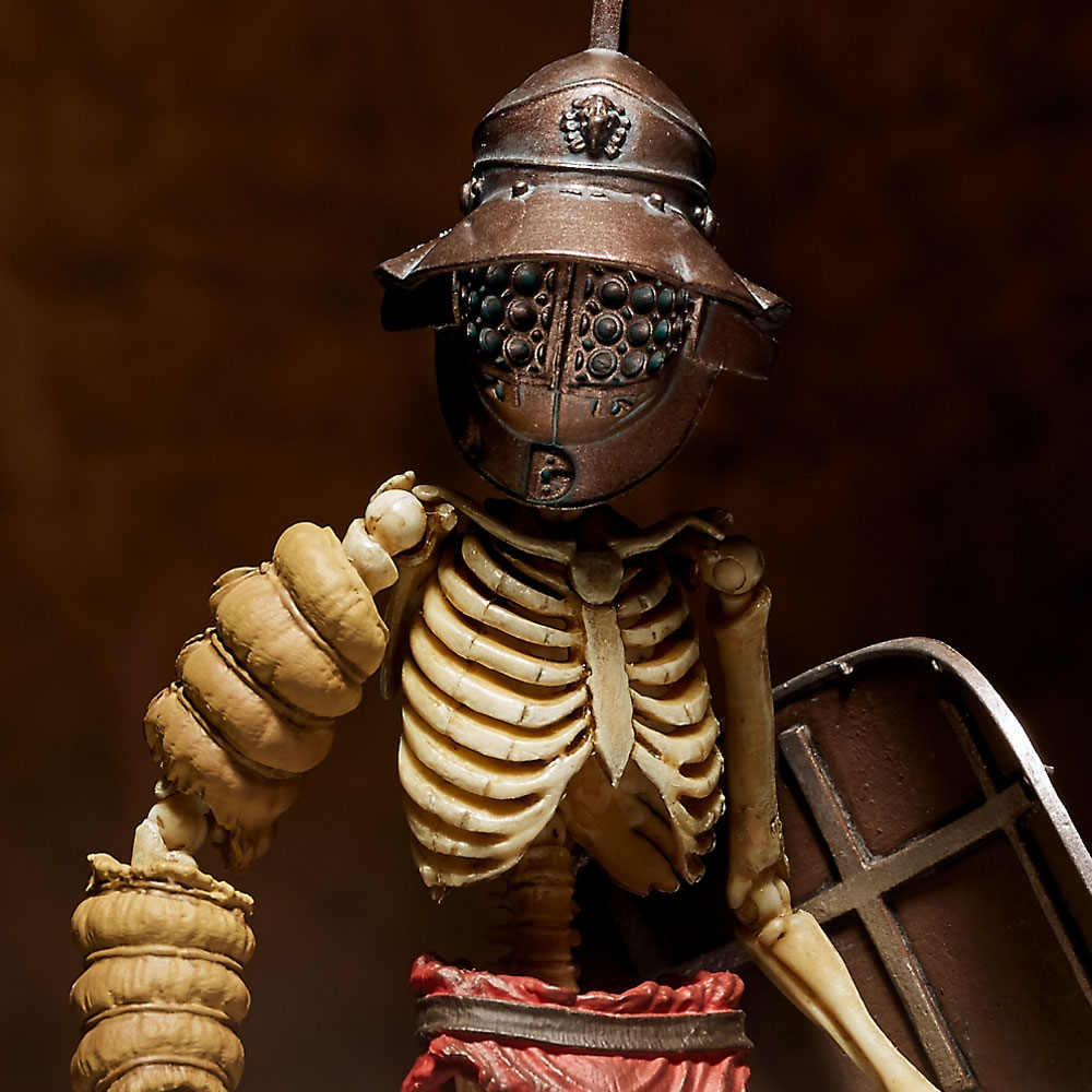  Takeya-style jizai okimono Fish helmet fighter Murmilow full color version