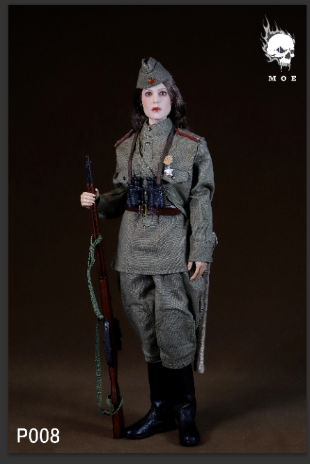 1/6 WW2 WW2 Soviet snow camouflage female sniper suit