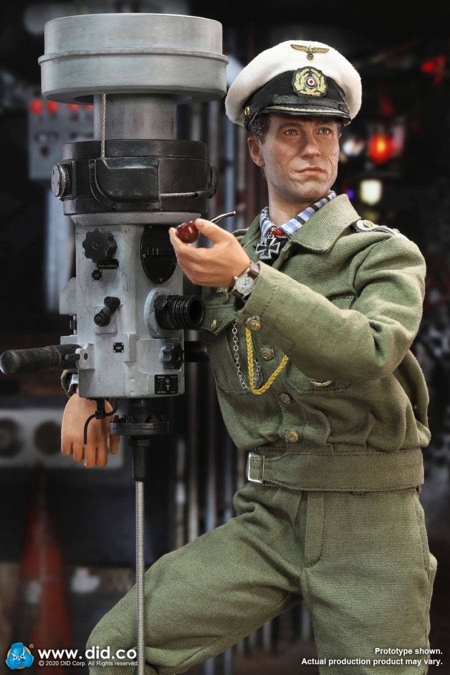 1/6 German U-boat periscope scene set of World War II [with new head sculpture] (#E60058)