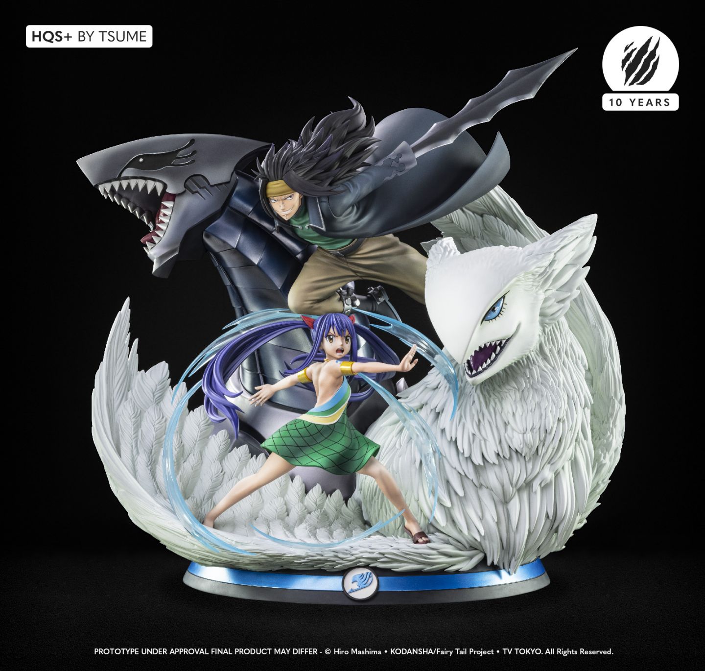 Tsume: Gajeel and Wendy in the new HQS + statue from - Fairy Tail