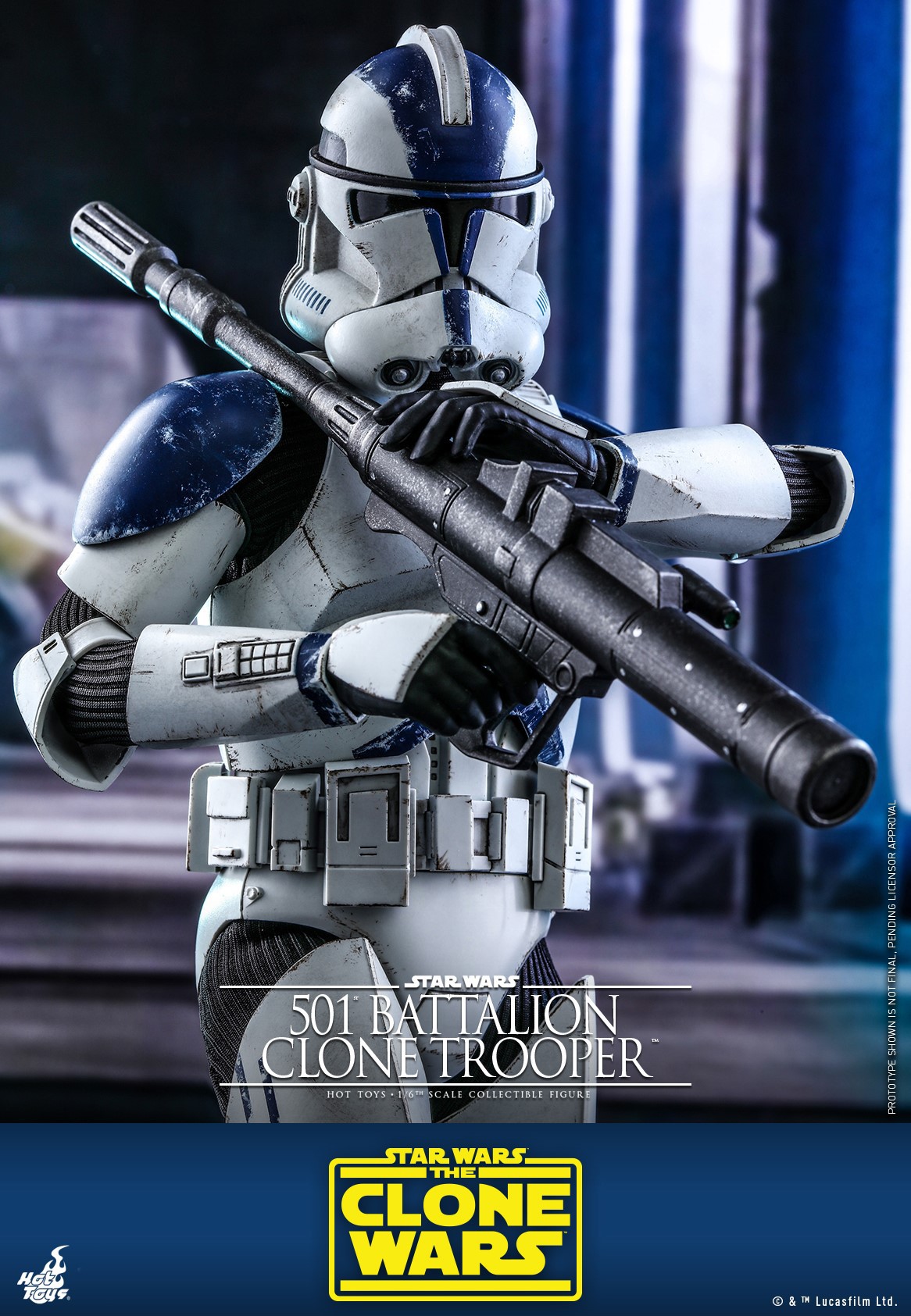 STAR WARS: THE CLONE WARS™ 501ST BATTALION CLONE TROOPER™ (DELUXE VERSION) 1/6TH SCALE COLLECTIBLE FIGURE