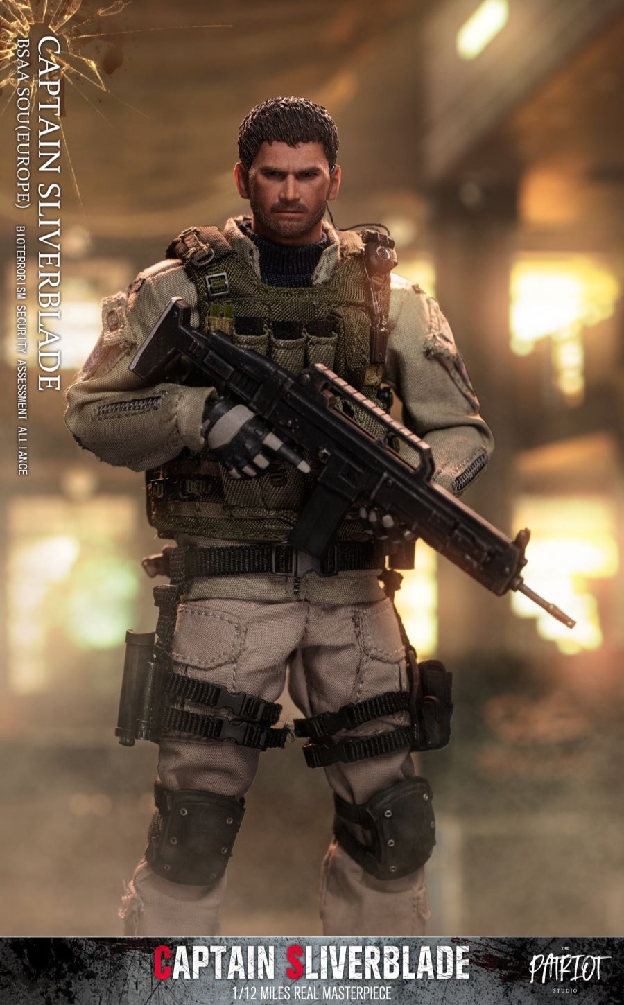 BSAA European Special Operations Group-Captain Silver Blade 1/12