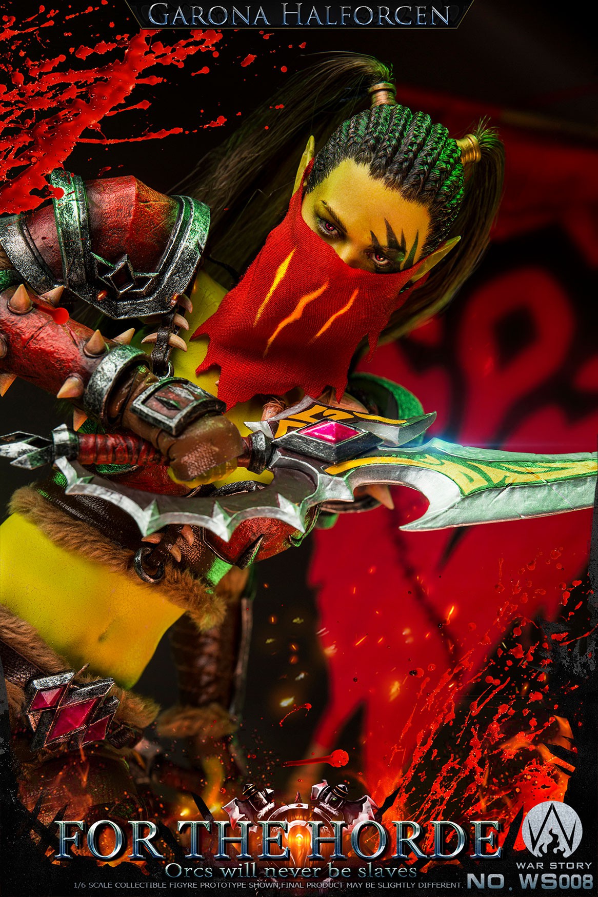 1/6 Soldier human, Orc Assassin,  For the Horde（#WS008）