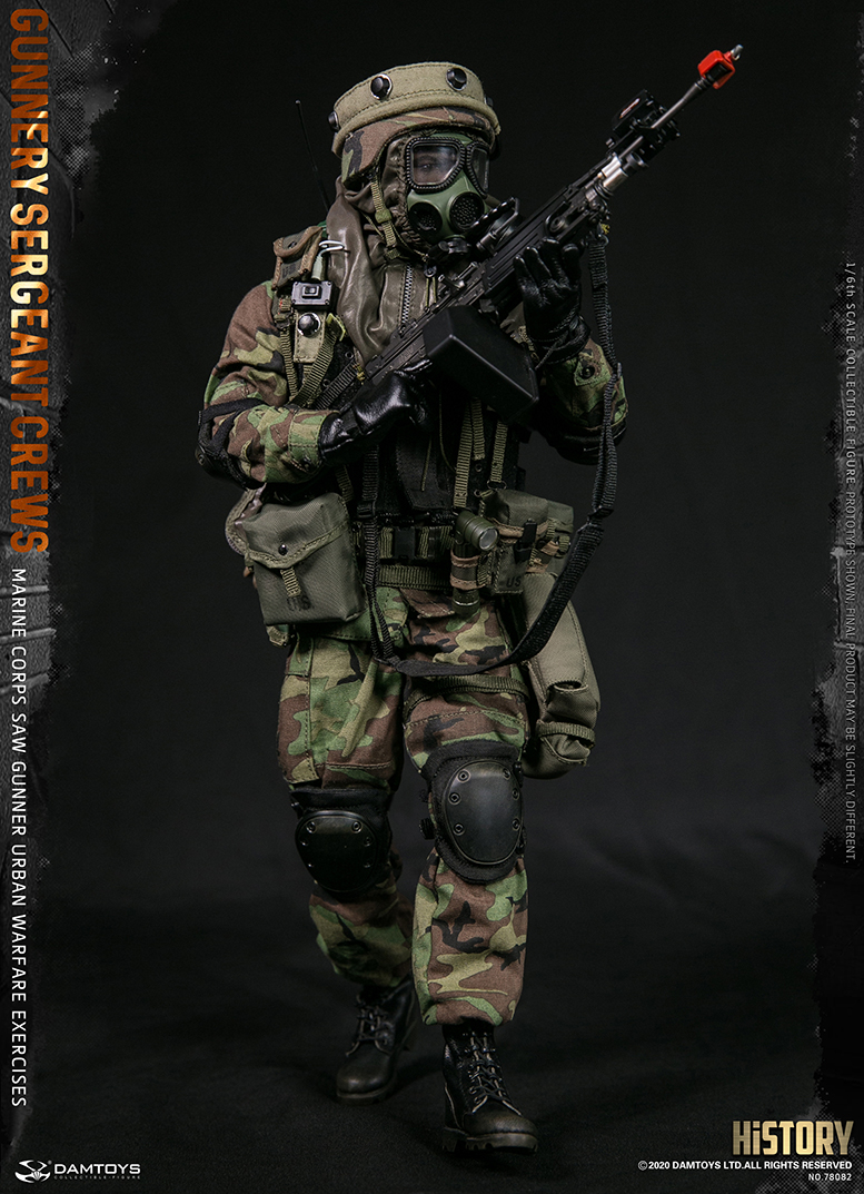 1/6 Marine Corps SAW GUNNER urban warfare exercises - Gunnery sergeant Crews