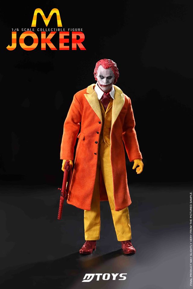 1/6 M record McDonald's Joker JOKER movable eye head carving + accessory bag