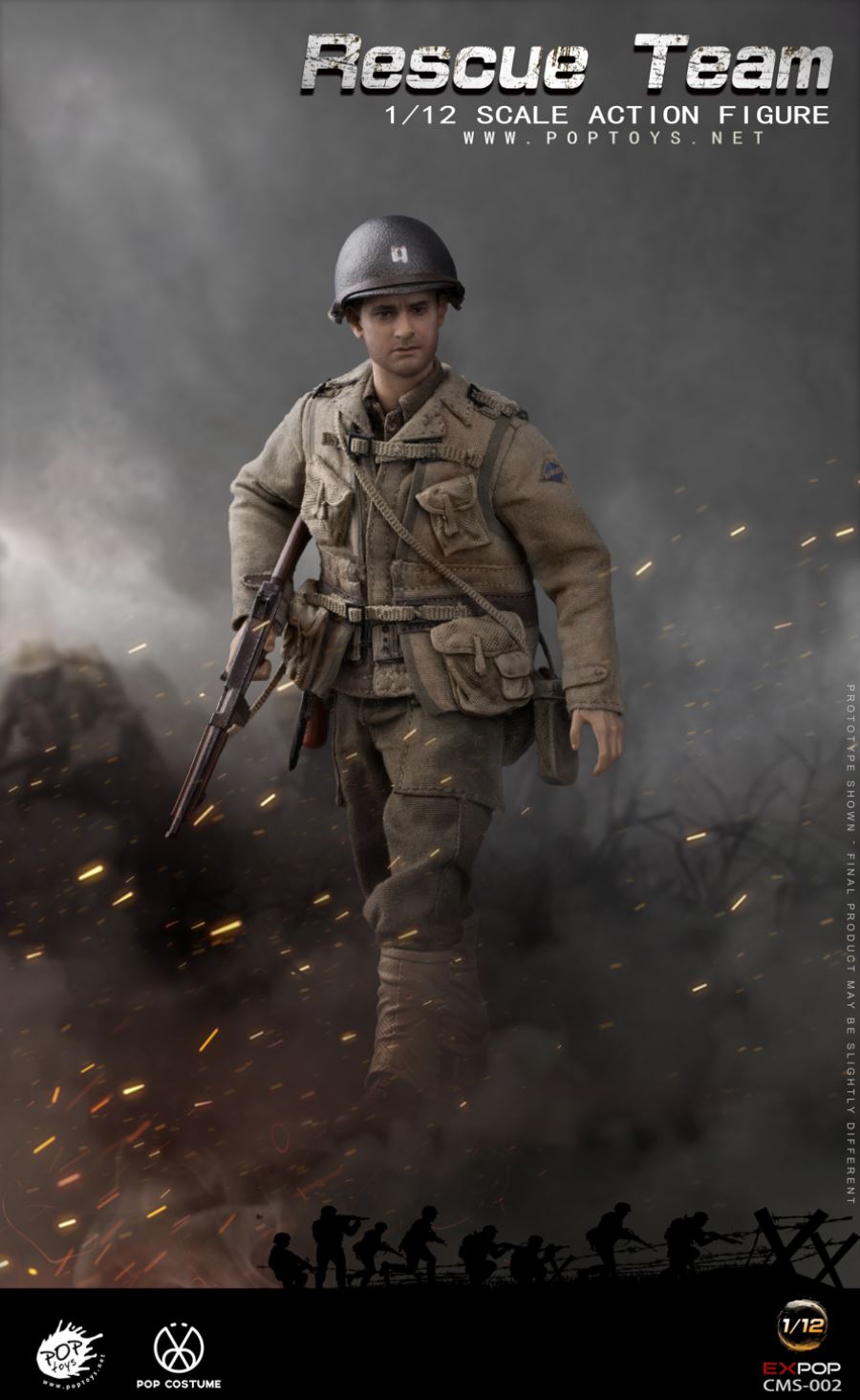 1/12 CMS002 WWII US Rescue Squad Captain
