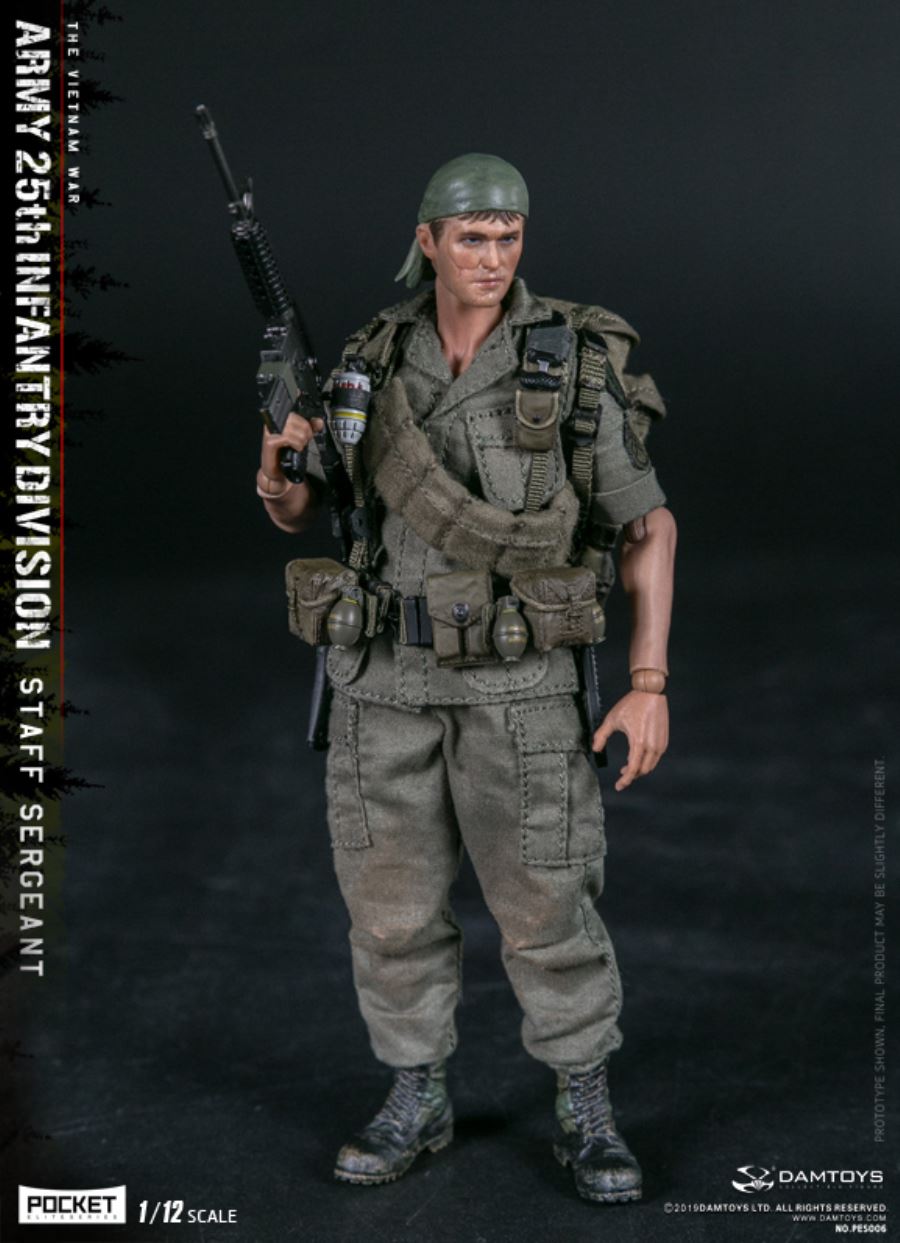 1/12 POCKET ELITE SERIES -  ARMY 25th Infantry Division Private STAFF SERGEANT