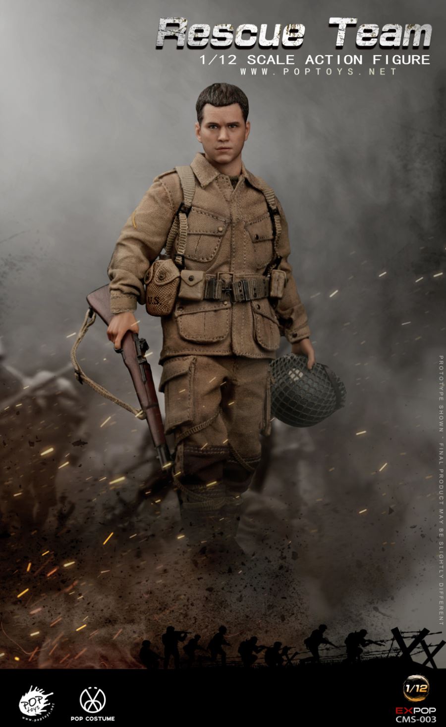 1/12 CMS003 WWII US Rescue Squad Paratrooper