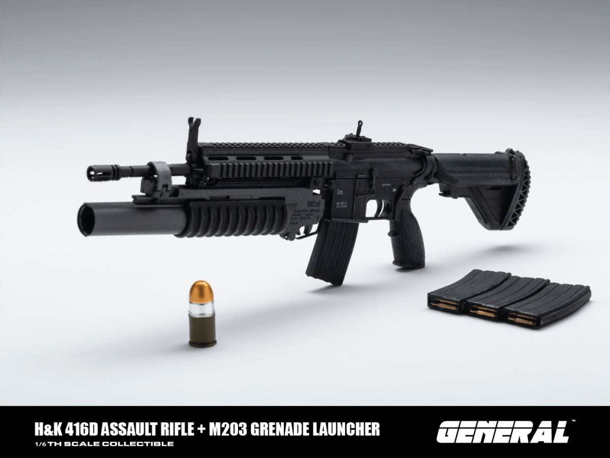 1/6 scale HK416D assault rifle + howitzer model (GA-001)