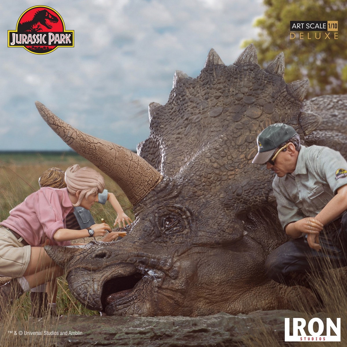 Triceratops Diorama Deluxe Art Scale 1/10 - Jurassic Park