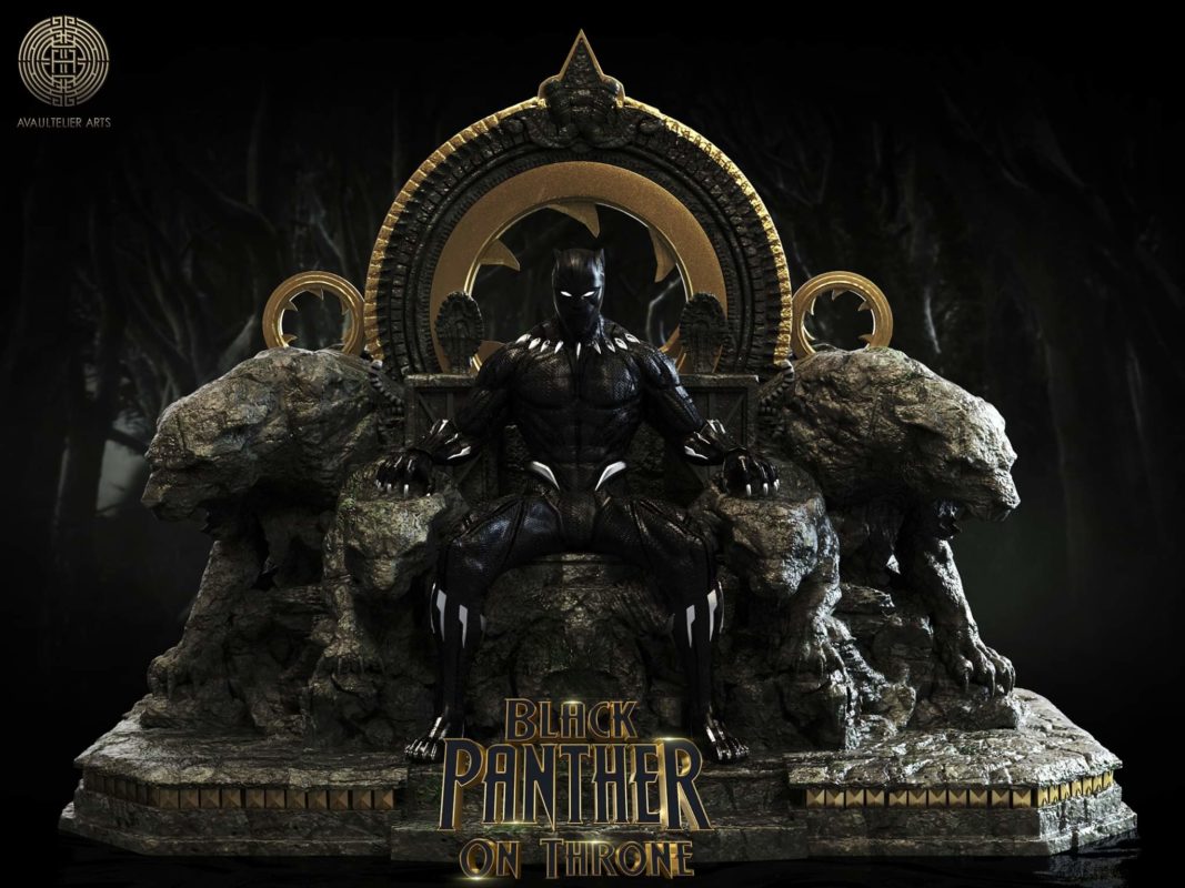 Black Panther on Throne