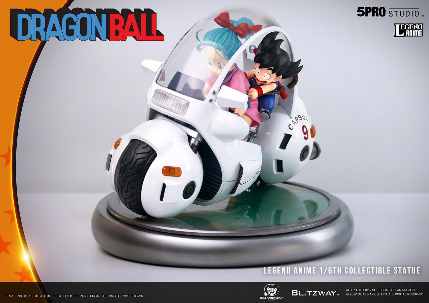 1/6 Dragon Ball - Buma and Goku driving a locomotive (5PRO-LA-70201)