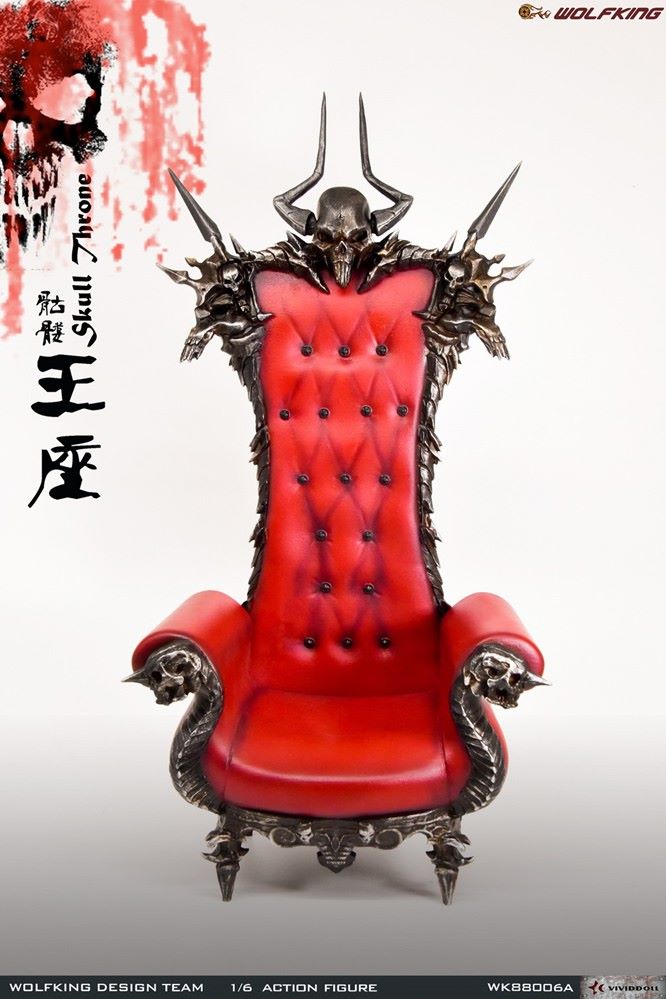 1/6 Skull Throne sofa scene decoration-WK88006A