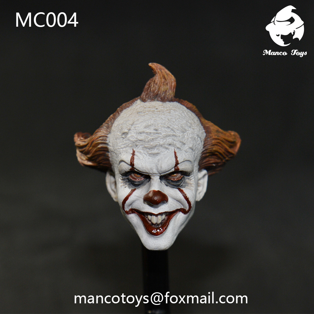 Horror Heavy Taste Theme Redhead Clown Head Sculpture Childhood Nightmare (#MC004)