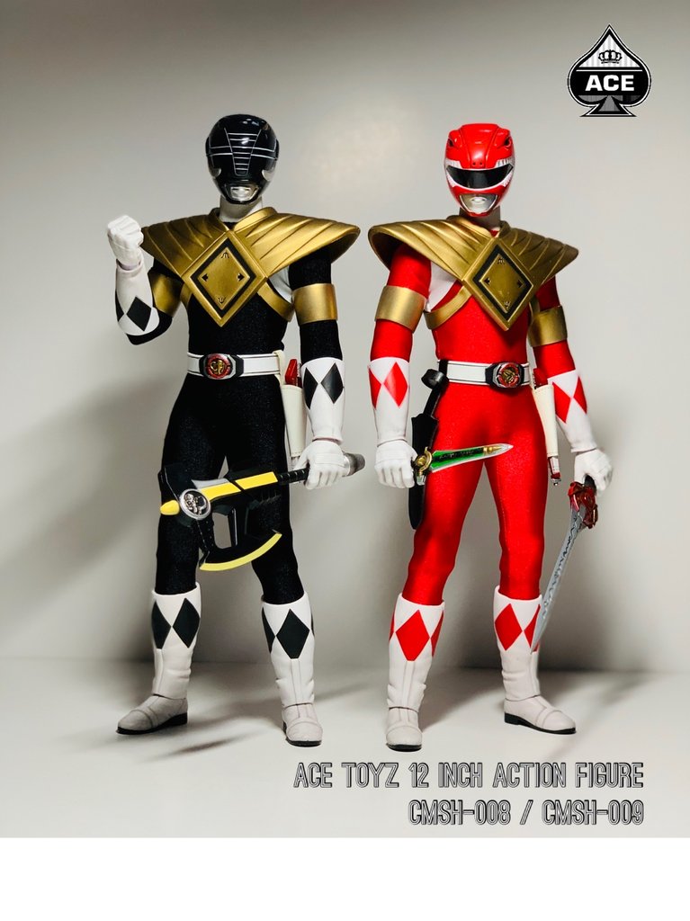 1/6 Scale The Classic Mighty Superhero Armored Red & Black Hero Figures Set