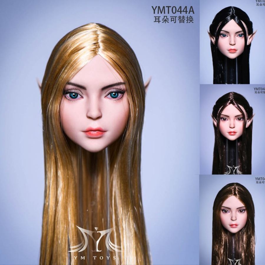 1/6 Female Head Carving