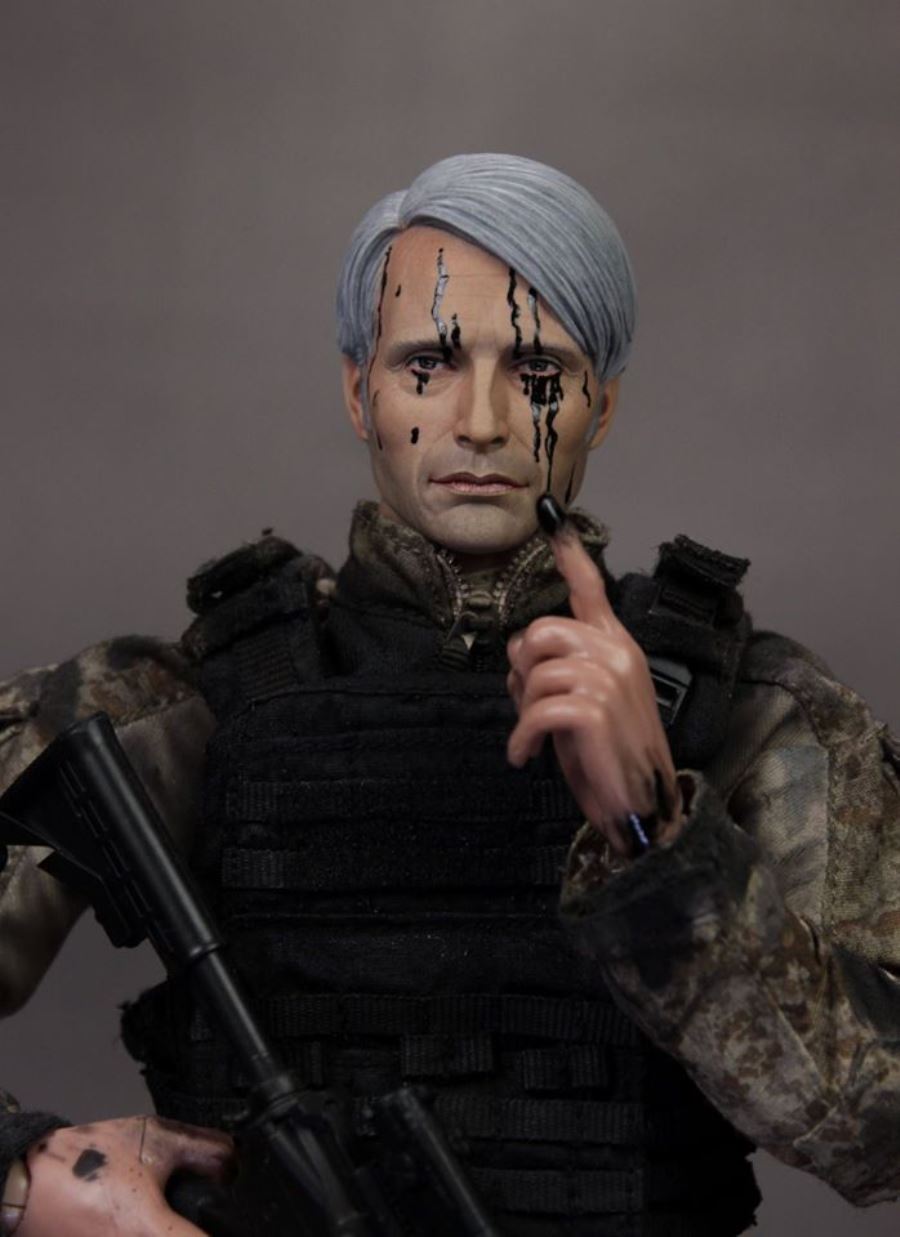 1/6 Medes Mickelson Head Carving Hannibal / Cliff (Death Stranding)