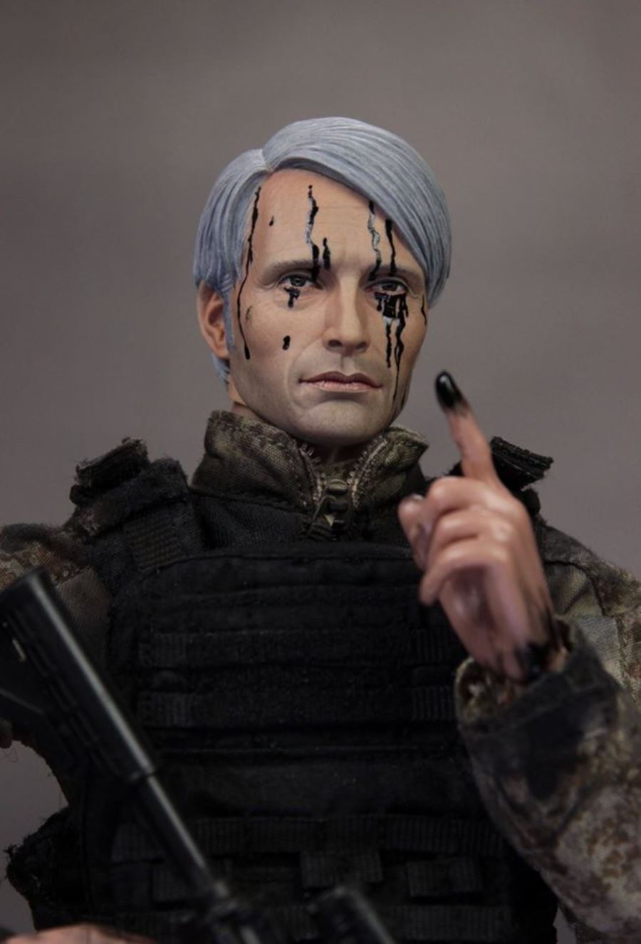 1/6 Medes Mickelson Head Carving Hannibal / Cliff (Death Stranding)
