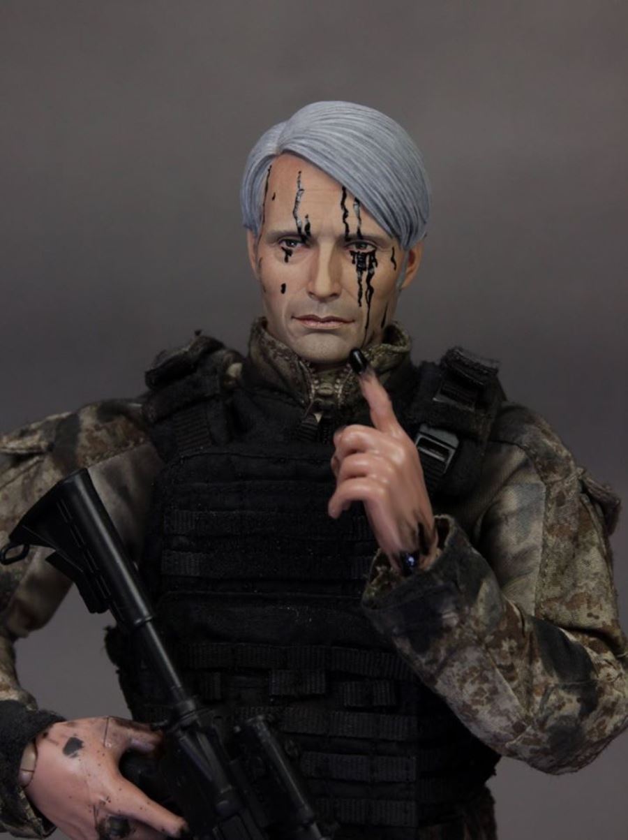 1/6 Medes Mickelson Head Carving Hannibal / Cliff (Death Stranding)