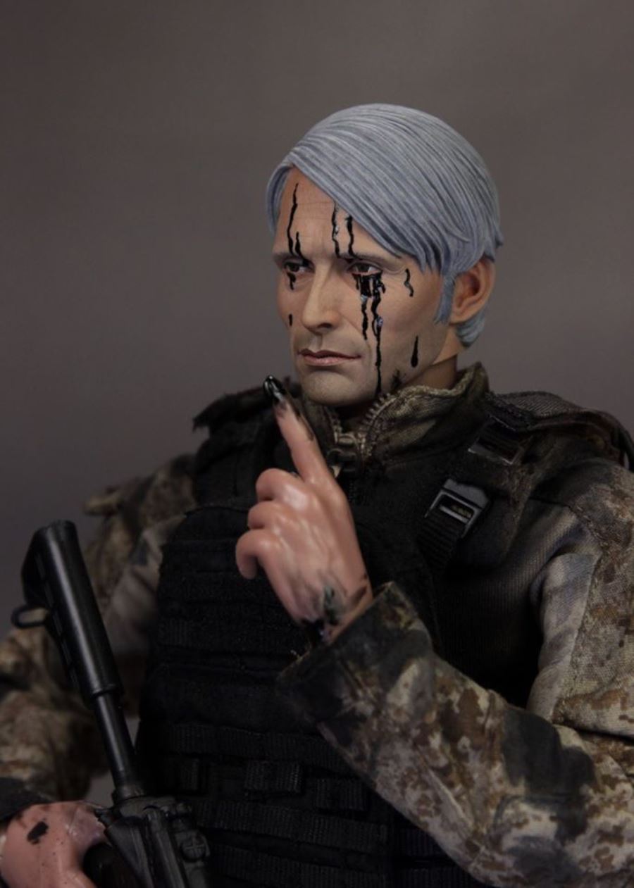 1/6 Medes Mickelson Head Carving Hannibal / Cliff (Death Stranding)