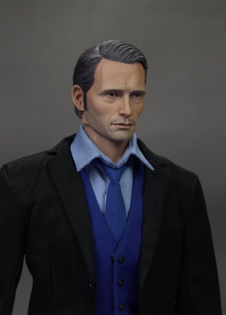 1/6 Medes Mickelson Head Carving Hannibal / Cliff (Death Stranding)