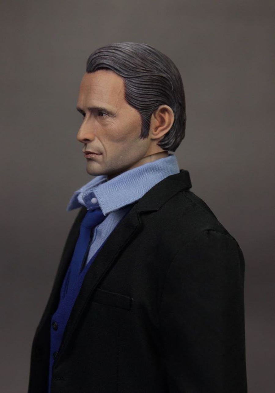 1/6 Medes Mickelson Head Carving Hannibal / Cliff (Death Stranding)