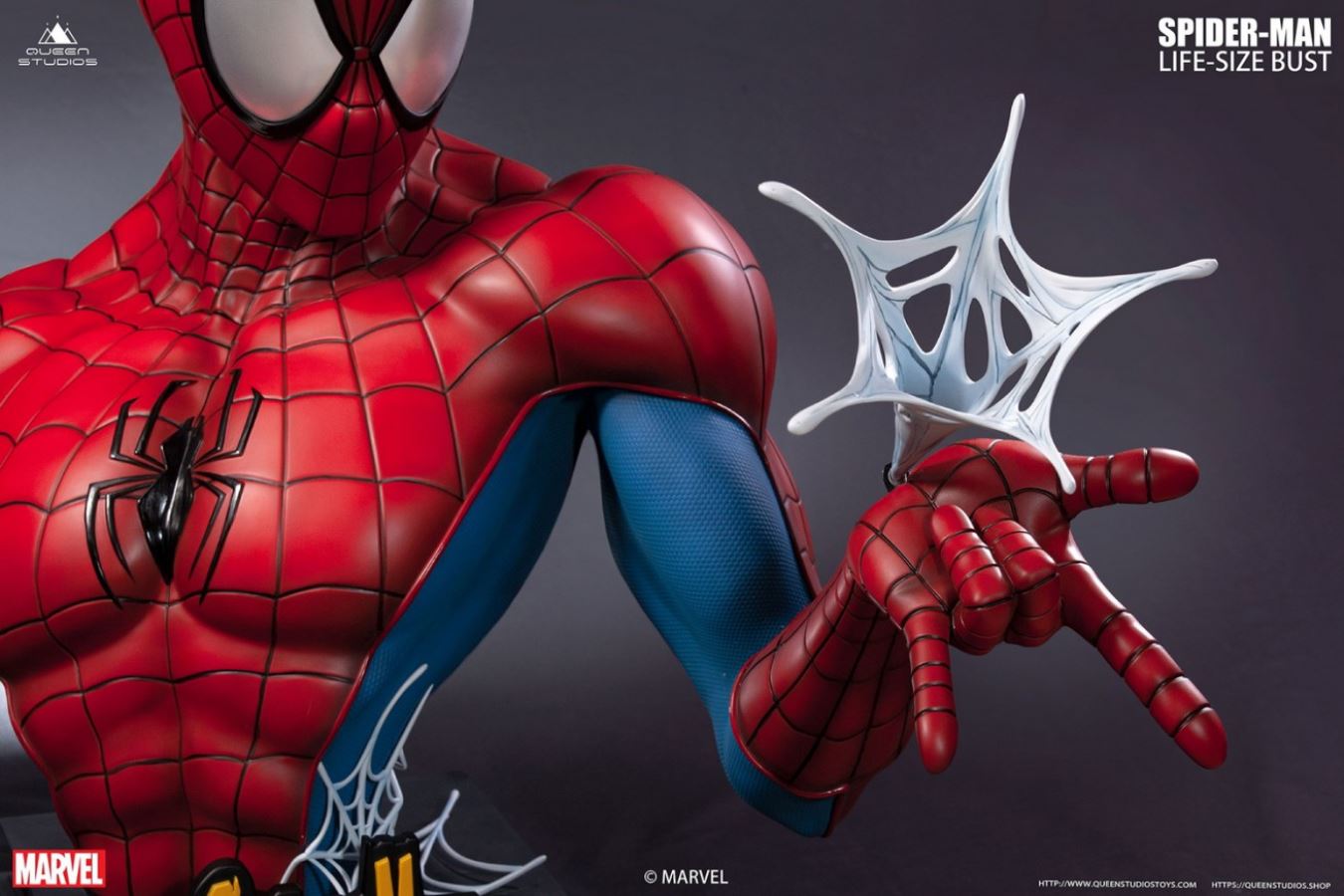 Marvel Spiderman 1/1 Bust (Three Color Versions)